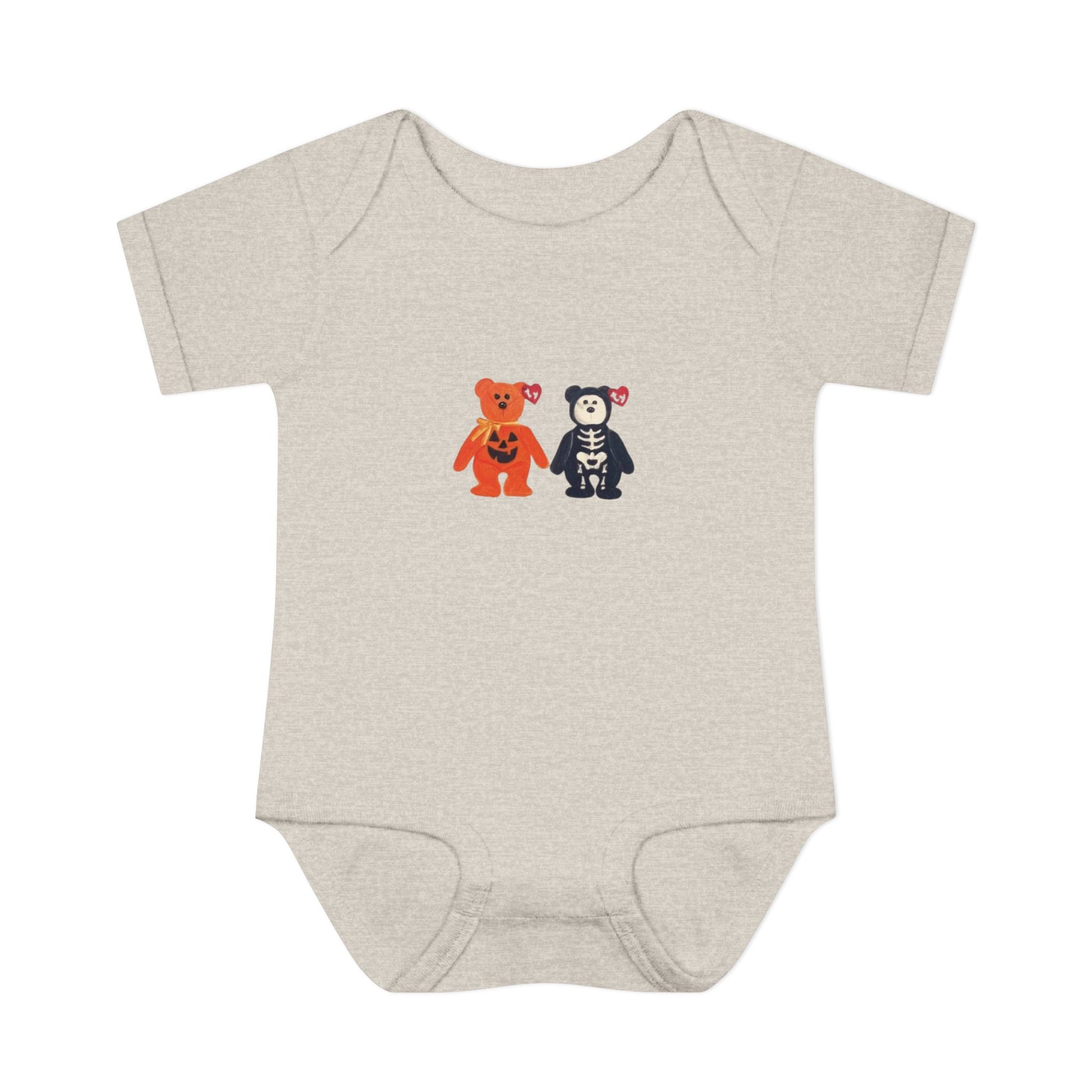 Spooky Snuggle Baby Onesie – Halloween Skeleton & Pumpkin Bear Baby Onesie